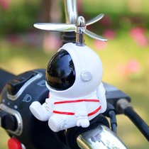 网红创意太空人宇航员电瓶车装饰品摆件车载摩托电动自行生日礼物kb6(宇航员太空人带绑带)