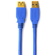 CE-LINK 7076 高速USB3.0数据传输线（24K镀金端子 高密度无氧铜导体 隔离电磁干扰 ）1米 蓝色