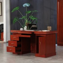 云艳YY-LCL565 办公桌油漆实木贴皮单人电脑桌1.6米(默认 默认)