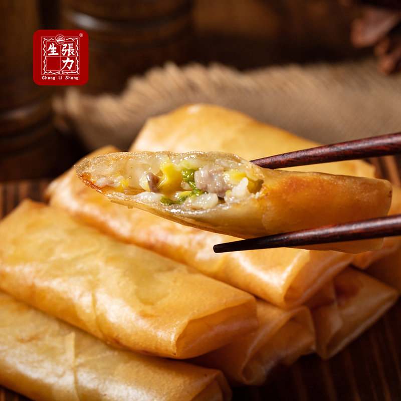 张力生上海春卷皮正宗早餐油炸速食薄饼皮手工卷饼家用春卷半成品