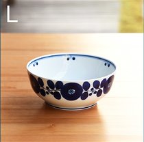 日本进口 波佐见烧 白山陶器森正洋 面碗汤碗陶瓷饭碗 bloom花开(18.5cm 默认版本)