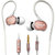合立 vp790耳机入耳式 重低音手机运动挂耳式带麦音乐电脑耳塞适用苹果安卓(粉红色)