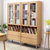 恒兴达 榉木实木书架置物架组合书柜置物架书柜北欧简约家具(原木色 两个书柜)