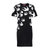 MCQ黑色棉质白色燕子图案长款短袖连衣裙RLT71-1000XS黑色 时尚百搭