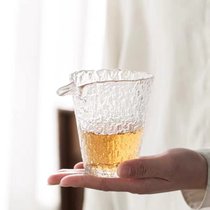 复古冰露日式小酒杯清酒杯玻璃白酒杯套装烈酒杯酒具分酒器酒盅(光-冰露【公道杯】)