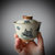 蜜合釉福虎盖碗茶杯单个陶瓷家用三才茶碗生肖虎功夫茶具泡茶器