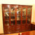 红木家具五门书柜实木书橱简易组合酒柜中式 素面红檀木