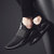 洛尚2017秋季新款韩版男士板鞋一脚蹬运动休闲懒人鞋透气飞织布鞋LS901(黑色 39)