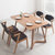天米 TIMI 北欧白橡实木餐桌椅 1.4米餐厅家具 现代简约创意饭桌组合(原木色 1.4米餐桌+4把绿色PU凳面Z椅)