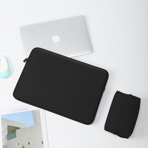 BUBM 笔记本电脑包女14英寸适用华为苹果MacBook保护套内胆包(黑色 15.6英寸)
