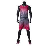 并力运动套装夏季新款CBA17全明星运动比赛篮球服套装无袖训练球服空版球衣组队DIY个性定制(红色 XS 120-130)