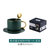 欧式小奢华金边咖啡杯碟家用陶瓷花茶杯咖啡杯器具礼盒套装杯架勺(绿色-（1杯碟+礼盒） 默认版本)