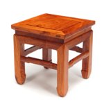 云艳YY-LCL1485 中式直腿马蹄足方凳 实木矮凳餐凳换鞋凳 茶几小板凳子 28cm高方凳(默认 默认)