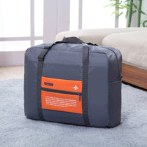可折叠旅行包手提行李袋大容量登机包短途出差袋男防水套拉杆箱飞机包(橘色)