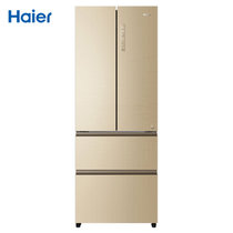海尔(Haier) BCD-455WDGB 多门冰箱 风冷无霜 双变频 干湿分储 家用三档变温净味厨装一体四门电冰箱(金色 455L)
