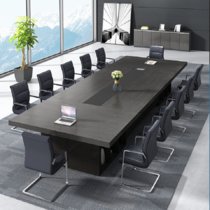 云艳YY-LCL1008 会议桌长桌培训桌椅组合办公桌现代简约办公家具4.2米(默认 默认)