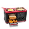 HDL航得龙多士炉四合一多功能早餐机 家用多士炉全自动烤面包 煎蛋HDL-60816(白色)