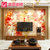 高恩 瓷砖背景墙 简约现代 电视背景墙瓷砖 家和富贵-牡丹(平面+幻彩7.2平方)