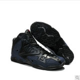专柜耐克NIKE 詹姆斯11代战靴 精英版篮球鞋 鸳鸯版阴阳LBJ11圣诞版(黑蓝 43)