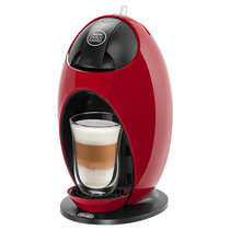 德龙（Delonghi）咖啡机 欧洲进口 15bar泵压 意式美式 胶囊Jovia 冷热花式饮品 EDG250.R 中国红