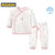 巴拉巴拉男童套装2018新款儿童秋装两件套婴儿睡衣空调服宝宝衣服(59cm 灰红色调)