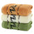斜月三星家纺 3条装 天然竹纤维素色毛巾家庭专用加厚柔软吸水(3条装竹纤维毛巾)