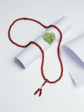 安力士红玛瑙佛珠项链(红色 6mm)