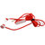 简繁（EAZY）maEar HS-107面条立体声线控耳机（红白色）