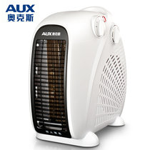奥克斯（AUX）取暖器 家用暖风机迷你办公室电暖器热风扇立式节能省电暖气（颜色随机发）  NFJ-200A2T(白色 有温控)