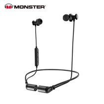 魔声（MONSTER） Solitaire 蓝牙耳机/无线耳机/颈挂式耳机/入耳式耳机/音乐耳机/防水运动耳机 黑色