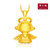 周大福（CHOW TAI FOOK）福星宝宝系列 3D硬金 足金黄金吊坠 家和宝宝 R7620