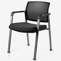 俊采云JCY-B29办公会议椅网布透气座椅电脑椅（单位：把）(黑色)