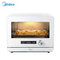 美的(Midea) PS2001 蒸烤箱家用台式多功能电烤箱烘焙电蒸箱二合一体机(白色 默认版本)