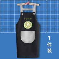 时尚围裙家用厨房防水可爱日式定制logo印字男女罩衣围腰围兜大人(米白色 默认版本)