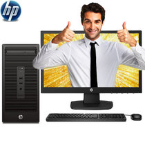 惠普（HP）285G1 MT 商用台式机电脑 电脑整机 A6-5400B/4G/500G/带光驱(黑 主机+18.5英寸显示屏)