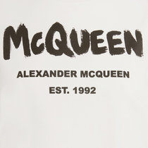 Alexander McQueen白色女士T恤 668428-QZADK-0909 0140白色 时尚百搭