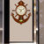 汉时（Hense） 欧式创意船舵实木挂钟客厅复古装饰静音时钟HP39(棕色大号-日本丽声机芯)
