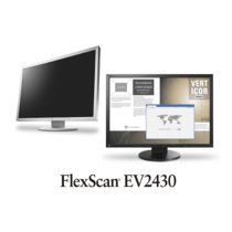 EIZO艺卓EV2430 24.1英寸液晶显示器 IPS面板16:10宽屏 商务办公绘表制图(黑)