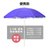 户外遮阳伞大号雨伞广告伞太阳伞摆摊伞印刷定制折叠沙滩圆伞(单独伞 2.8米红色 厚牛津布)