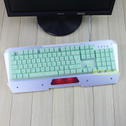 升派 狼蛛 灵刃 104键机械键盘电脑台式笔记本保护膜贴套罩(104键绿色232)