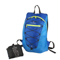 MASCOMMA休闲旅行双肩背包轻便可折叠收纳包旅游背包便携包BS00203(双色蓝)