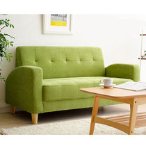 TIMI天米布艺沙发 小户型沙发 卧室阳台书房沙发  双人小沙发(绿色 双人沙发)