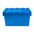 凯圣蓝 KSL-ZZX2 600*400*325mm 斜插式周转箱带盖 蓝色(蓝色)