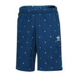 Adidas阿迪达斯三叶草系列服新款针织运动休闲夏季男短裤AO0552(蓝色AO0552 XS)