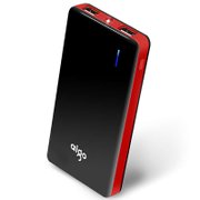 爱国者（aigo）移动电源聚合物10000mAh充电宝N6超薄便携通用(黑色红边)