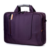 英制(BRINCH)BW-204 14寸苹果索尼戴尔联想男女士单肩笔记本包电脑包 黑色 14.3寸(紫色)