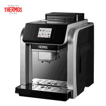 膳魔师（THERMOS）智能预约全自动咖啡机EHA-3421D自动奶泡2L水箱可拆卸一键除垢 黑色