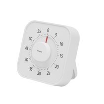 计时器厨房儿童学习学生自律考研专用闹钟提醒磁吸定时器7yc(白色方形)