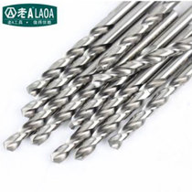 老A（LAOA) 不锈钢钻头 M2高速钢全磨制麻花钻头 5.8-8.1mm金属钻 10支装(6.0mm)