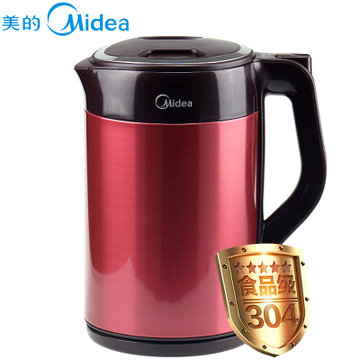 美的（Midea）QJ1503a 电水壶 304不锈钢电热水壶 1.5L容量 三层防烫 MK-QJ1503  Midea